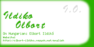 ildiko olbort business card