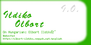 ildiko olbort business card